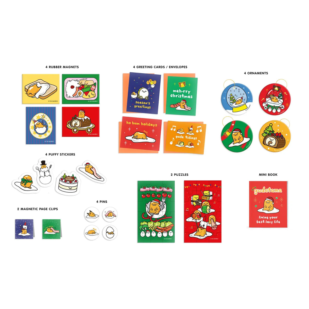 Gudetama Official Advent Calendar: A Very Meh-Rry Christmas