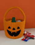 Felt Jack-O'-Lantern Halloween Basket