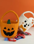 Felt Jack-O'-Lantern Halloween Basket