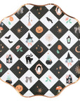 Patchwork Large Halloween Paper Plates