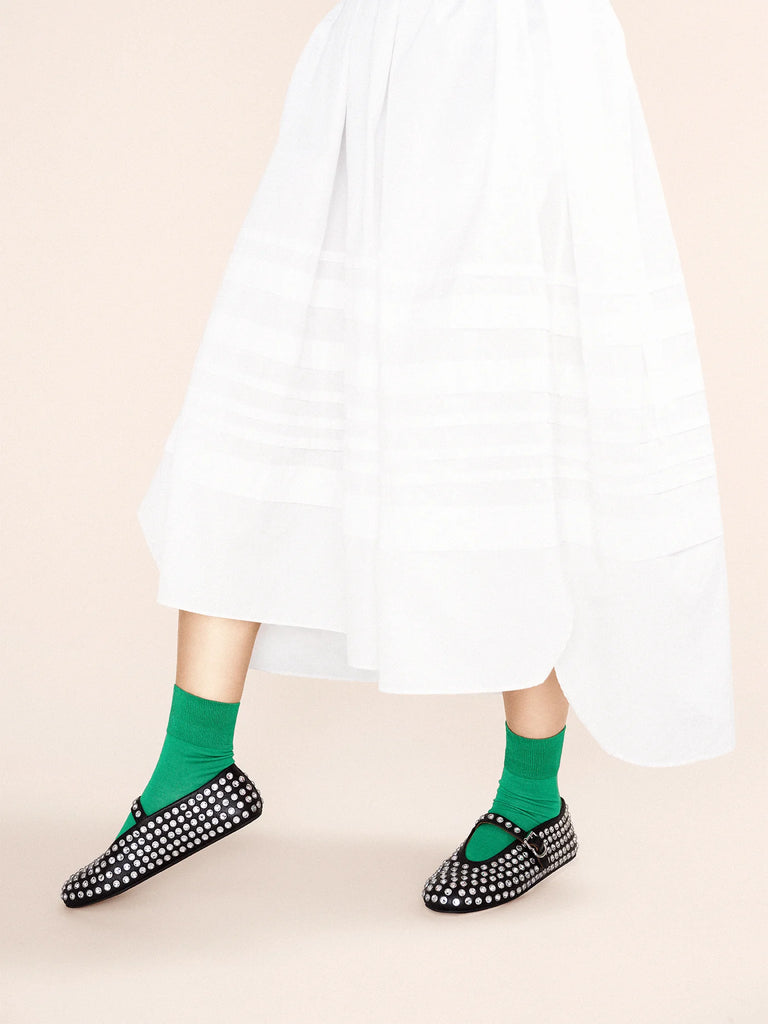 Trouser Crew Socks in Absinthe by Hansel from Basel