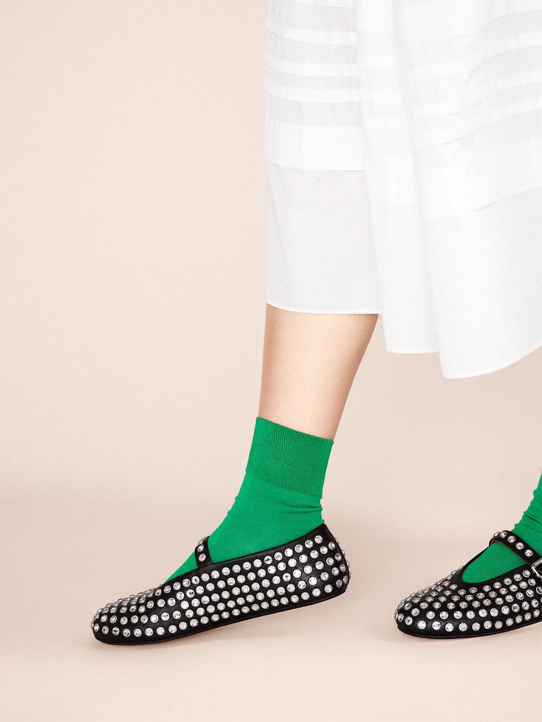 Trouser Crew Socks in Absinthe by Hansel from Basel