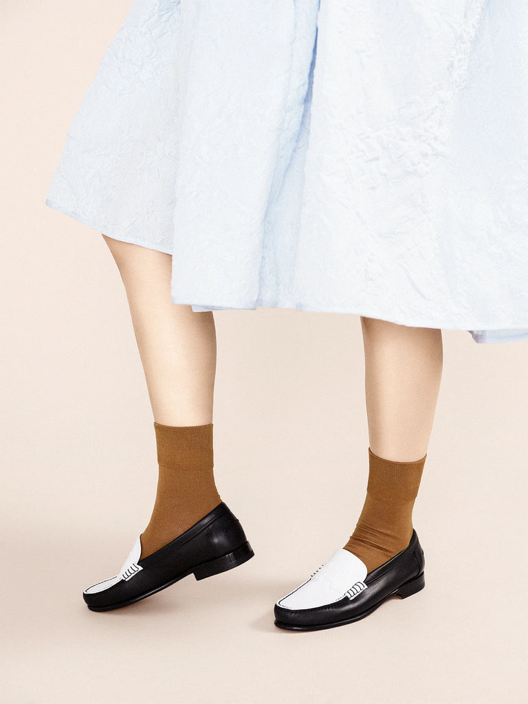 Trouser Crew Socks in Dk Ochre by Hansel from Basel