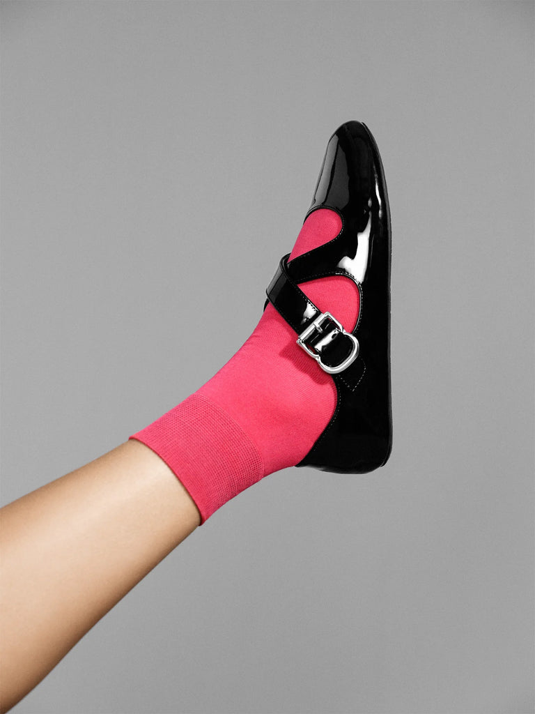 Trouser Crew Socks in Dragonfruit by Hansel from Basel