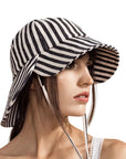 Tulip Bucket Hat - Black Stripe