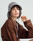 Tulip Bucket Hat - Black Stripe