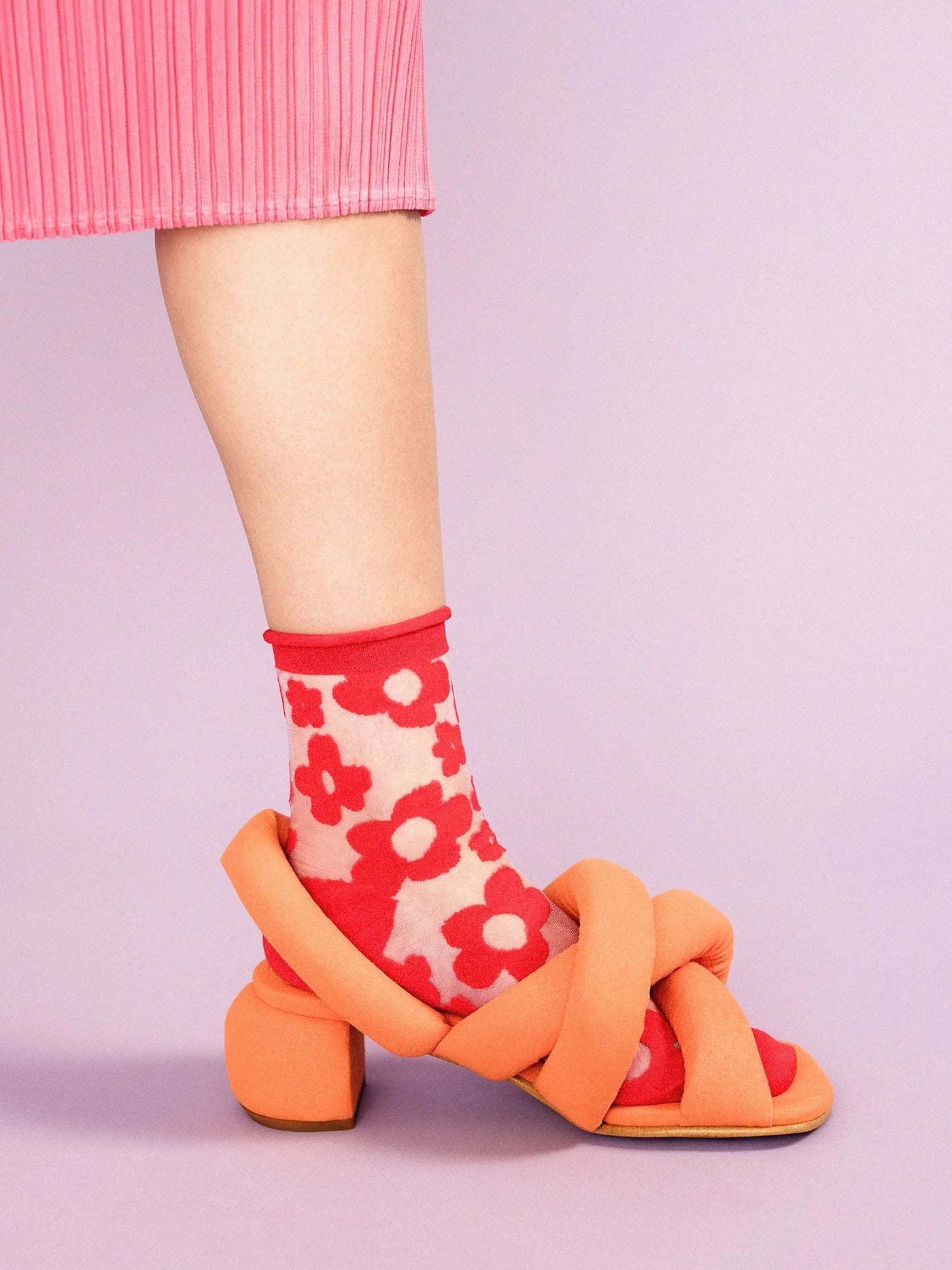 Pop Sheer Adult Short Crew Socks
