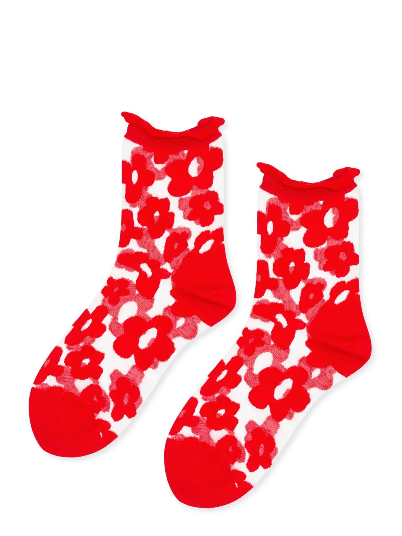 Pop Sheer Adult Short Crew Socks