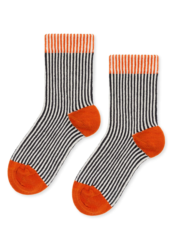 Mini Umbrella Crew Sock- Black by Hansel from Basel