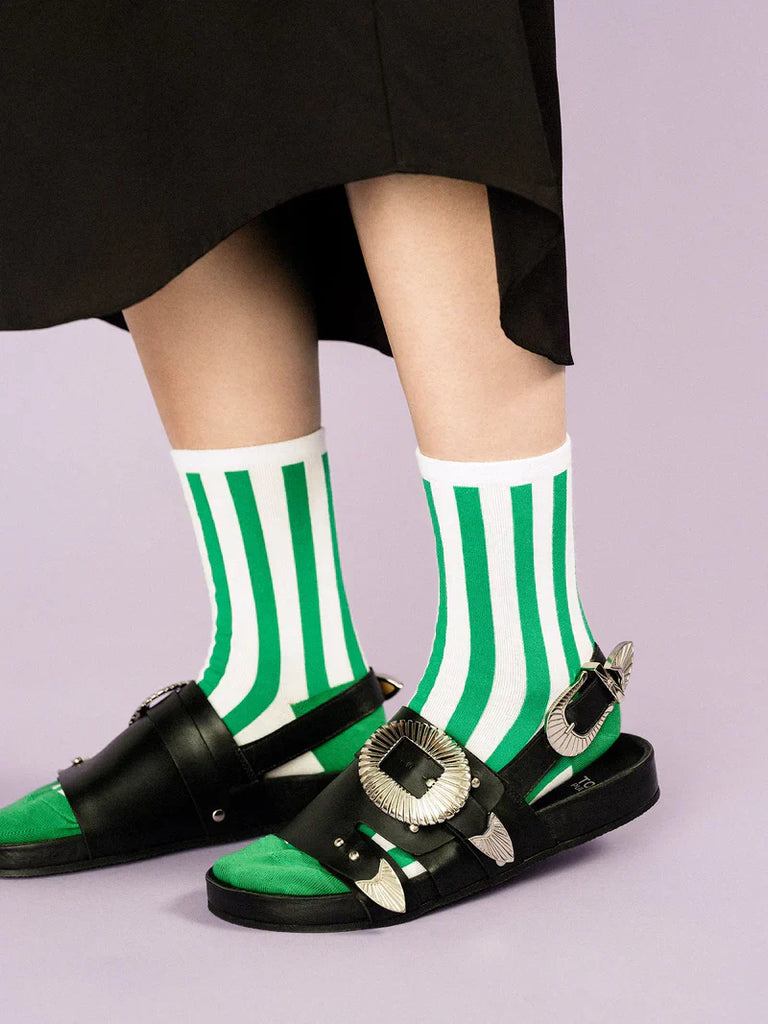 Manchester Crew Sock-Emerald by Hansel from Basel