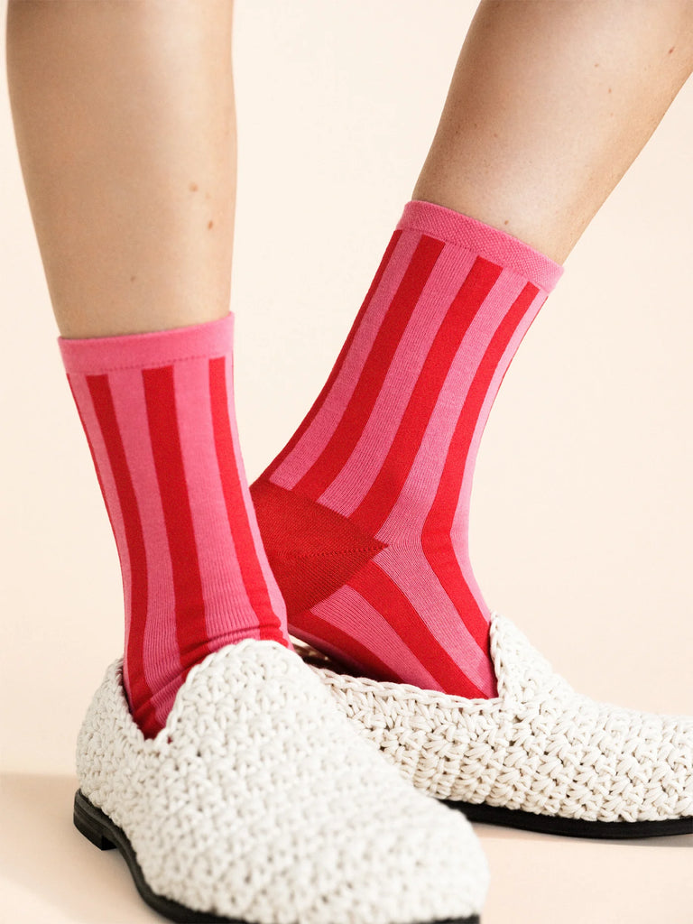 Manchester Adult Crew Sock - Flamingo by Hansel from Basel