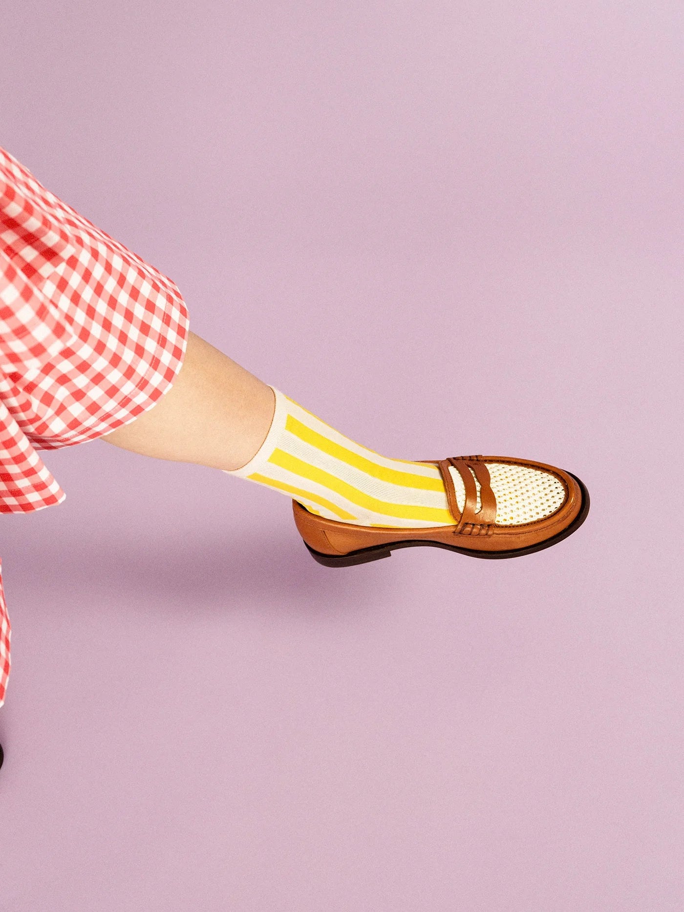 Manchester Adult Crew Socks - Lemon