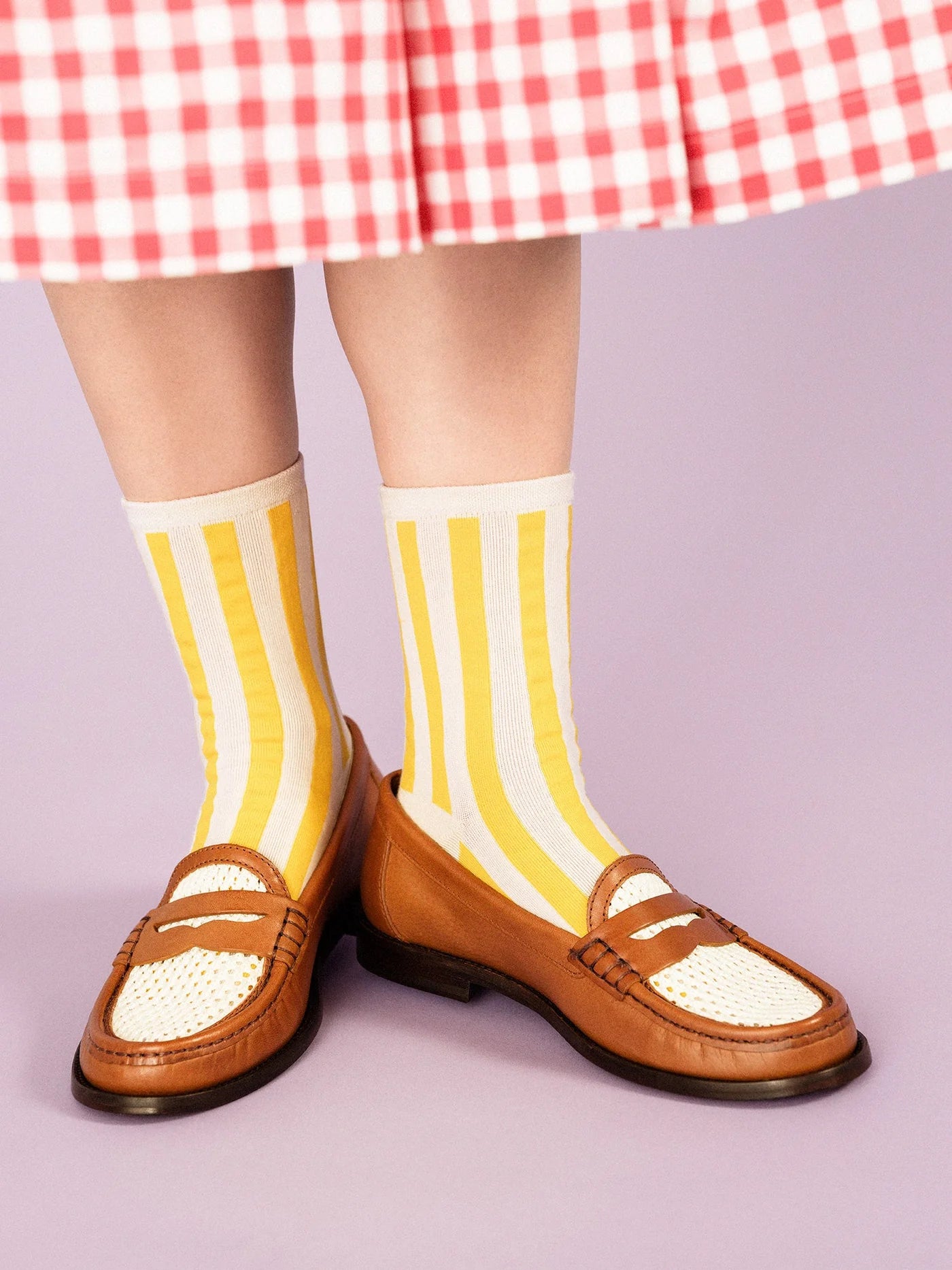 Manchester Adult Crew Socks - Lemon