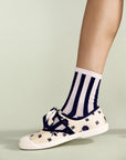 Manchester Adult Crew Socks - Navy