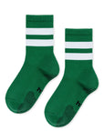 Green Varsity Grip Adult Crew Socks by Hansel from Basel