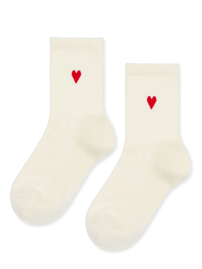 Heart Sporty Crew Adult Socks by Hansel from Basel