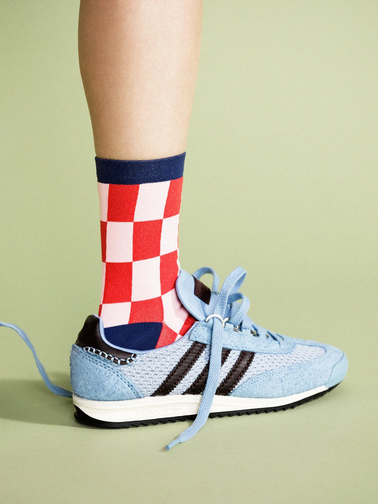 Futura Sporty Adult Crew Sock - Red by Hansel from Basel