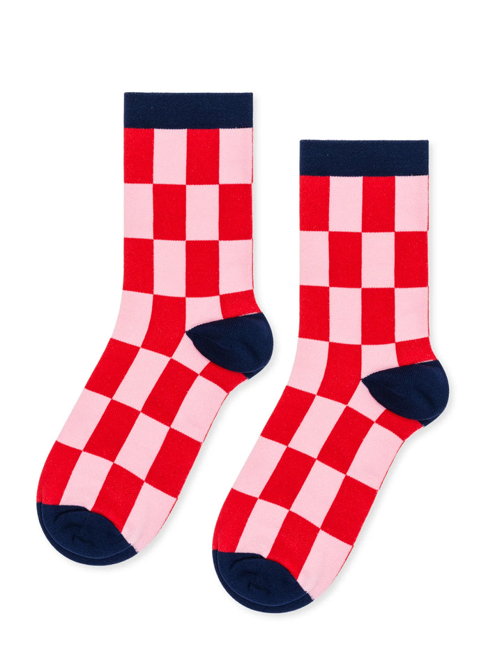 Futura Sporty Adult Crew Sock - Red by Hansel from Basel