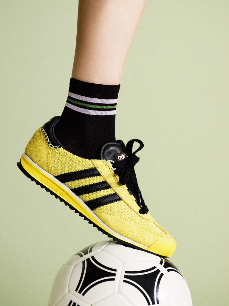 Billie Sporty Short Adult Crew Sock - Black by Hansel from Basel