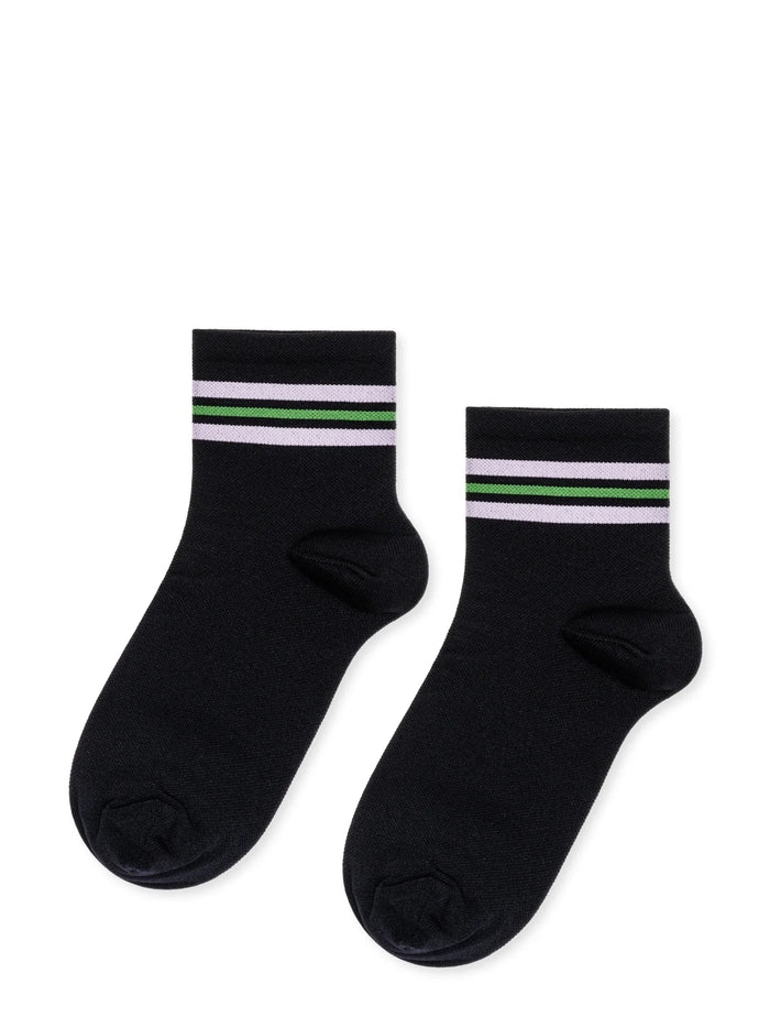 Billie Sporty Short Adult Crew Sock - Black by Hansel from Basel