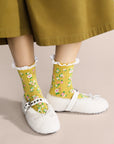 Mellow Yellow Adult Crew Socks