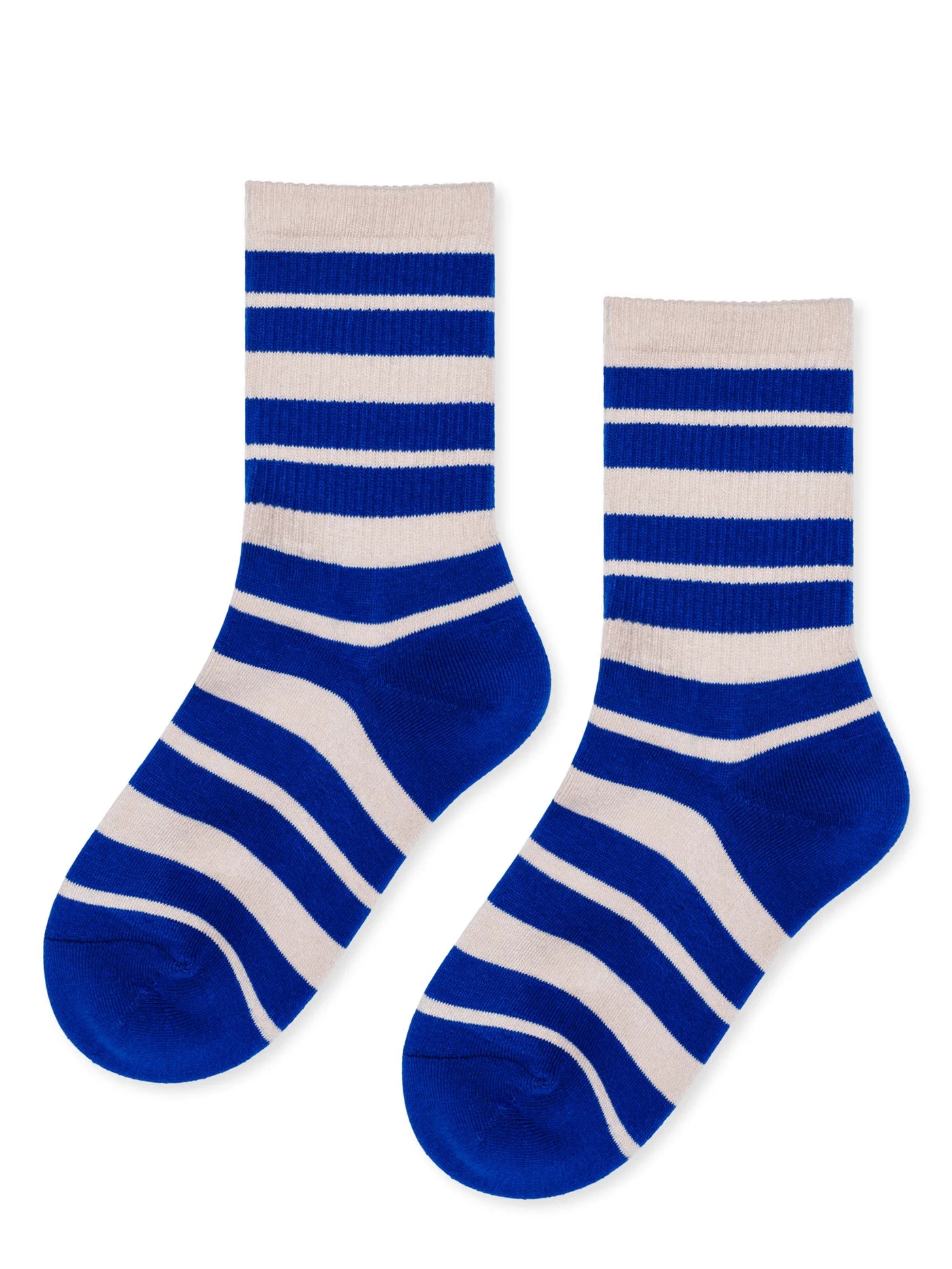 Chunky Stripe Sporty Adult Crew Socks