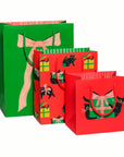 Holiday Black Cat Medium Gift Bag