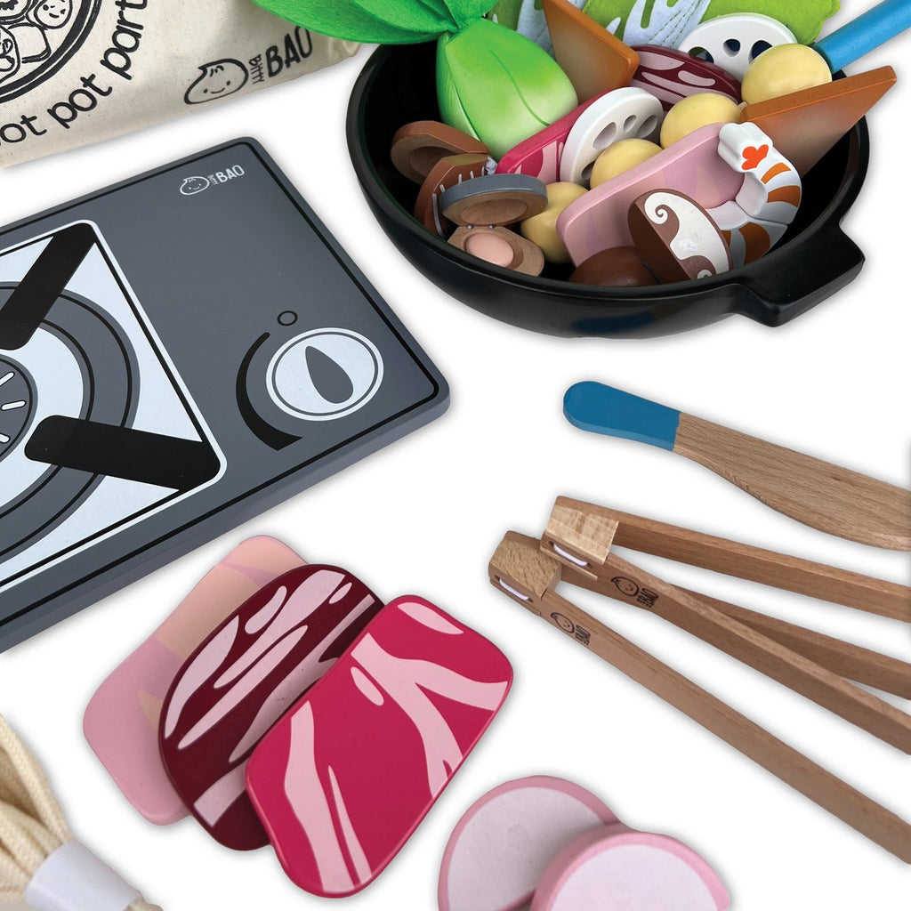 Wooden Hot Pot Toy Set by Bitty Bao
