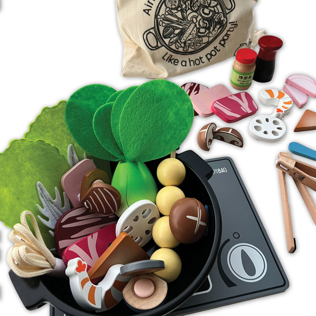 Wooden Hot Pot Toy Set by Bitty Bao