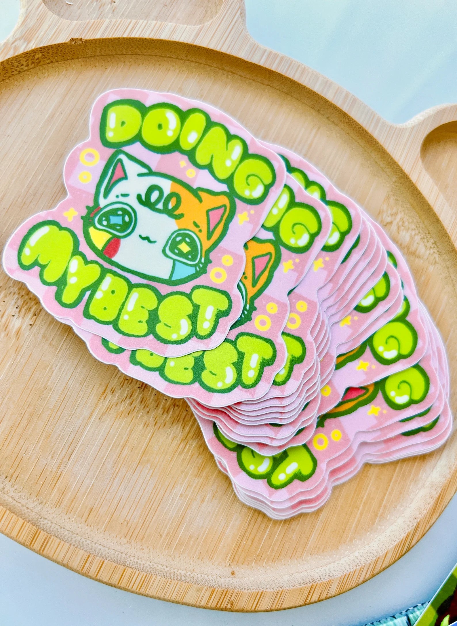 Doing My Best Cat Vinyl Sticker