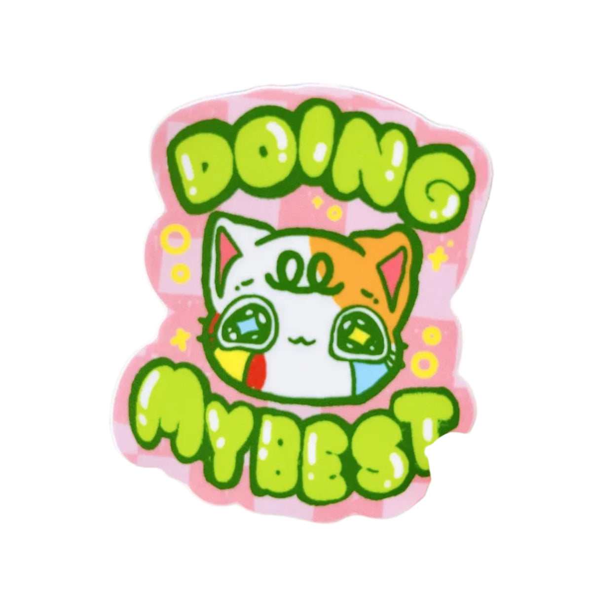 Doing My Best Cat Vinyl Sticker