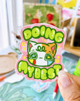 Doing My Best Cat Vinyl Sticker