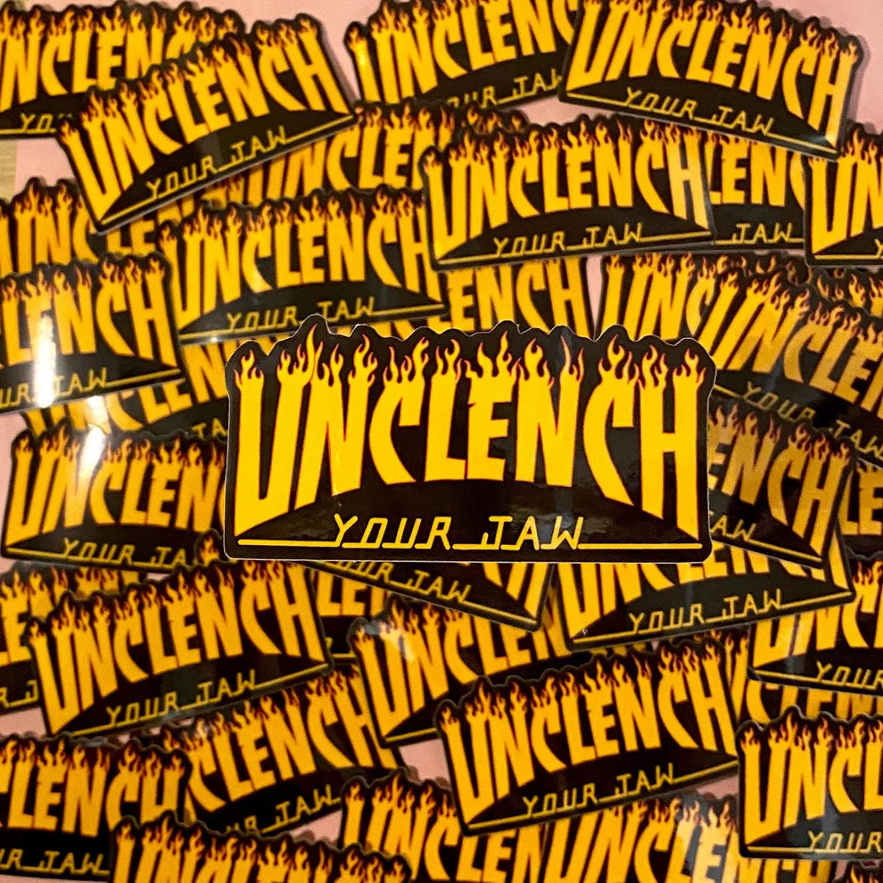 Unclench Your Jaw Sticker