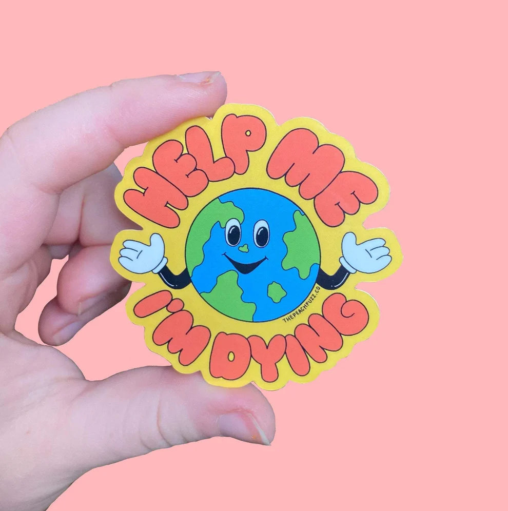 Help Me, I’m Dying Vinyl Sticker