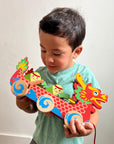 Wooden Dragon Boat Pull Along Toy