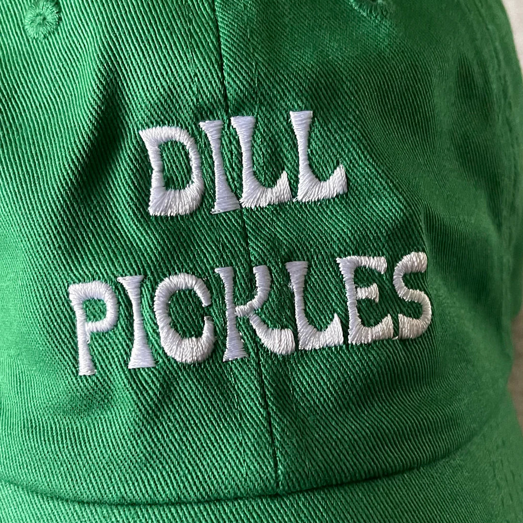 Dill Pickle Foodie Adult Dad Hat  by The Silver Spider
