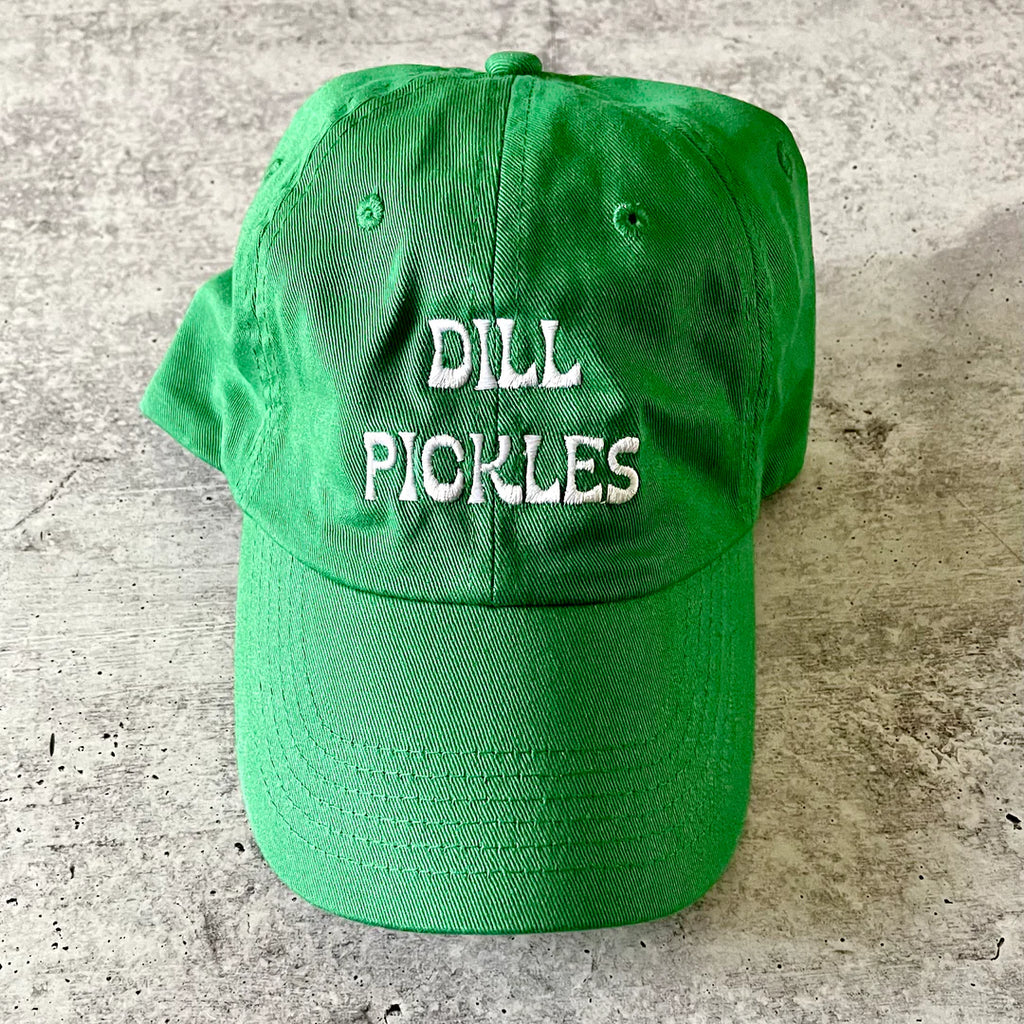 Dill Pickle Foodie Adult Dad Hat  by The Silver Spider