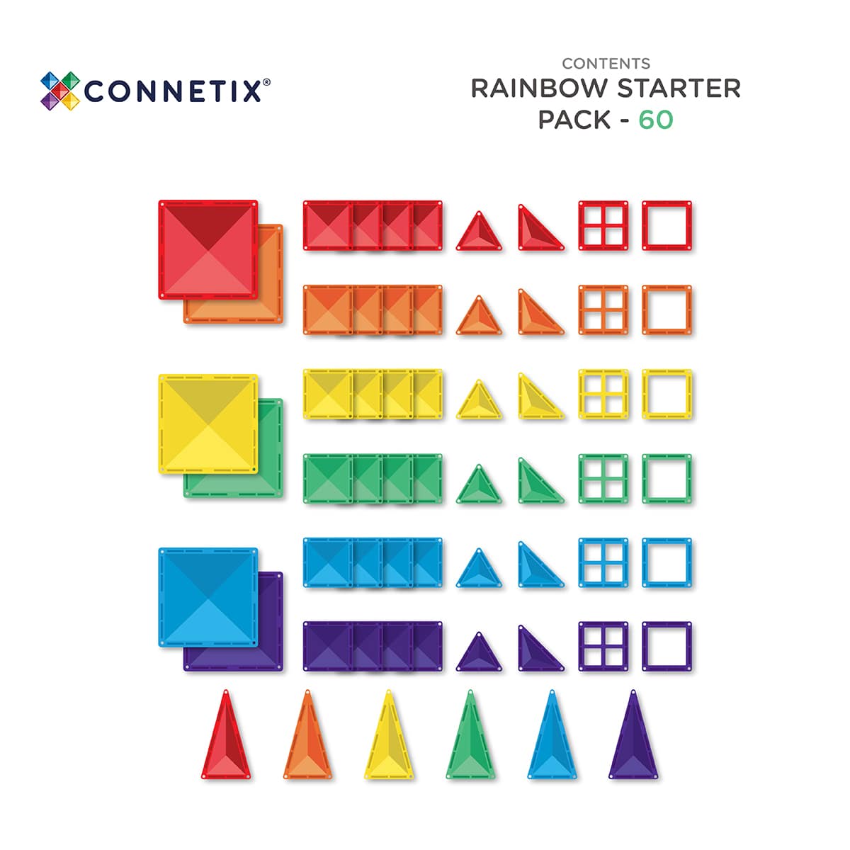 Rainbow Starter Pack by Connetix