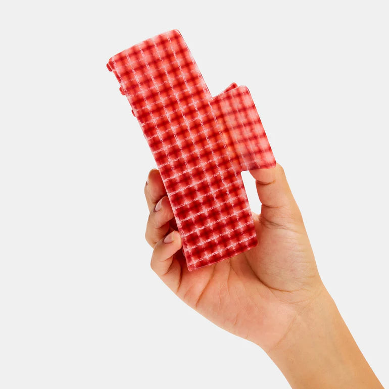 Jumbo Red Box Jumbo Box Claw in Red Plaid – Mochi Kids