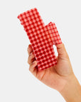Jumbo Box Claw in Red Plaid by Chunks