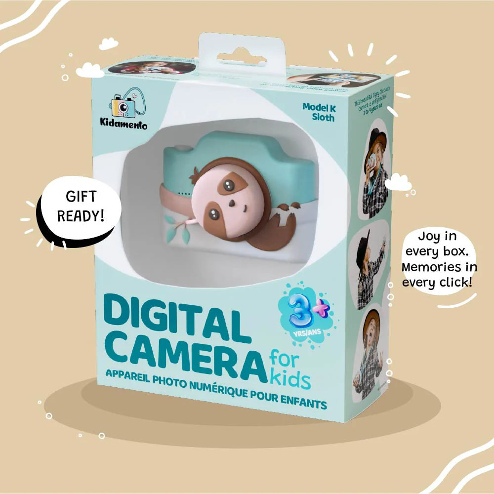 Sloth Kids Digital Camera by Kiimento – Mochi Kids