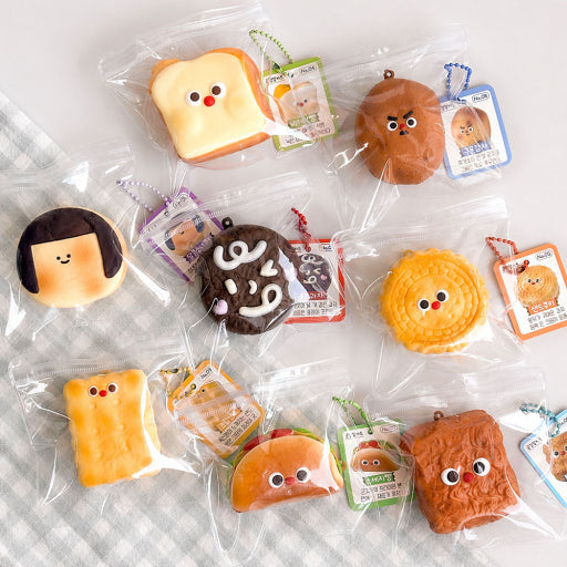 Korean Snack Squishy Keychain Blind Box
