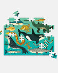 Land & Sea Predators 100 Piece Double-Sided Puzzle