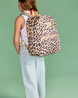 Leopard Kane Double Pocket Backpack