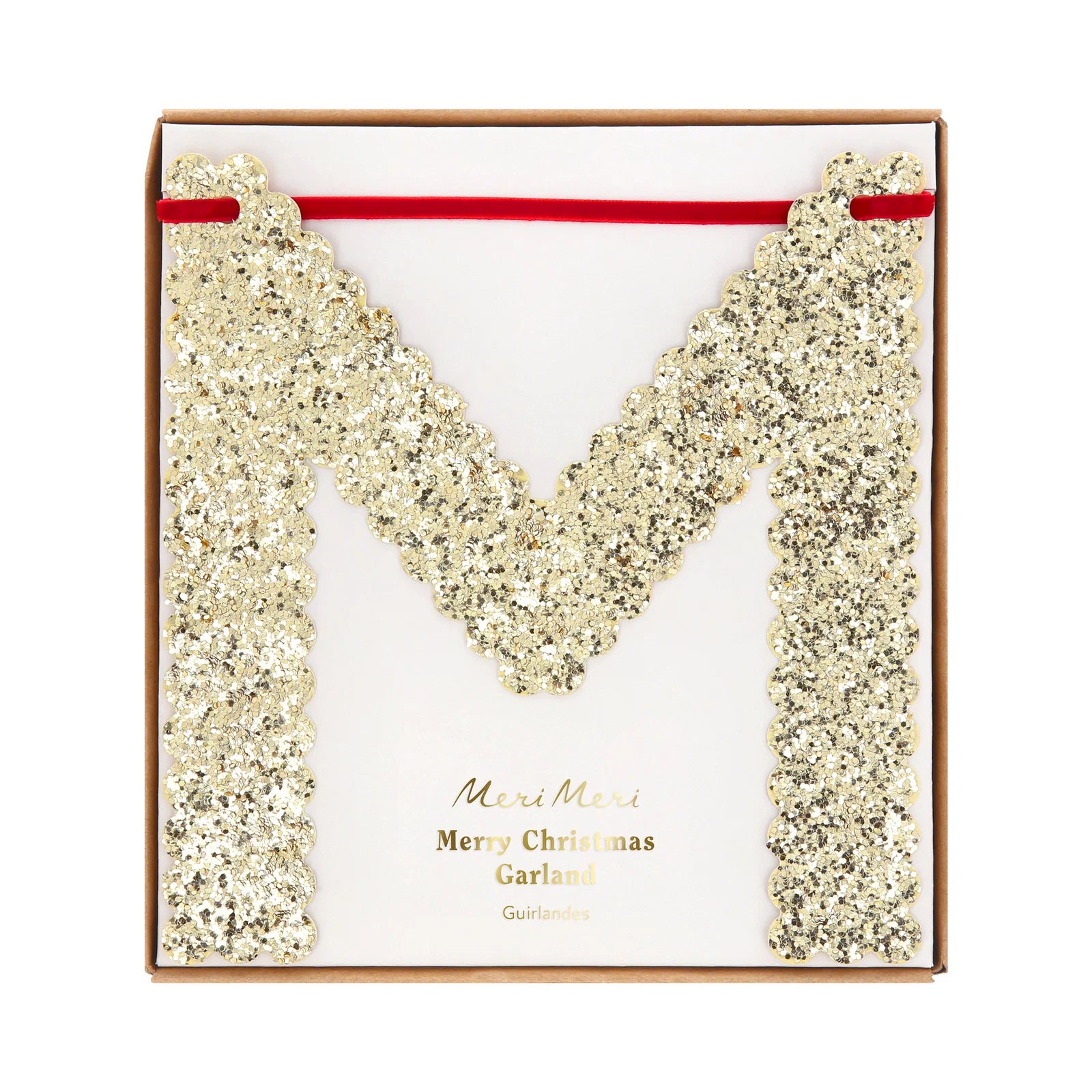 Glitter Merry Christmas Garland