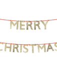 Glitter Merry Christmas Garland