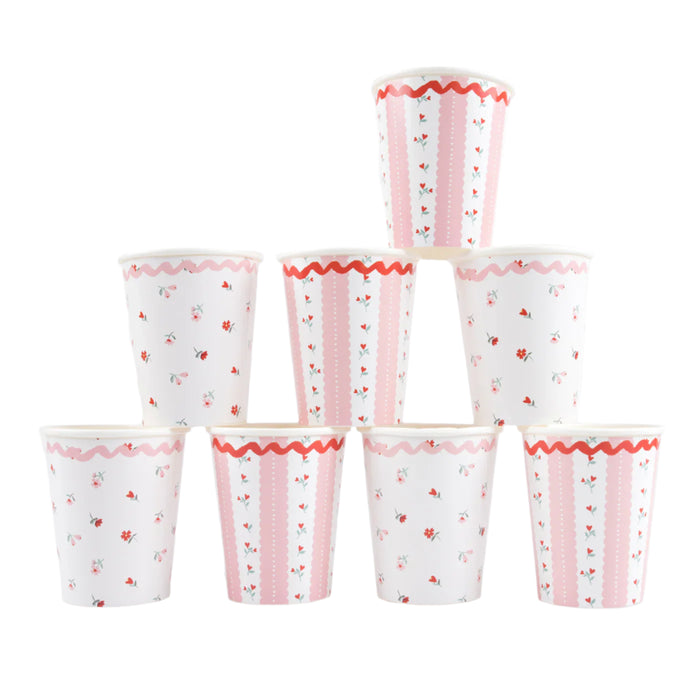 SALE Vintage Rose Cups by Meri Meri