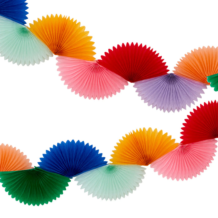 Rainbow Honeycomb Fan Garland by Meri Meri