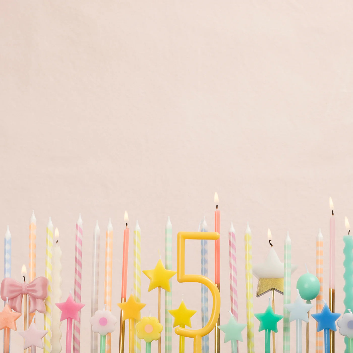 Rainbow Star Candles by Meri Meri