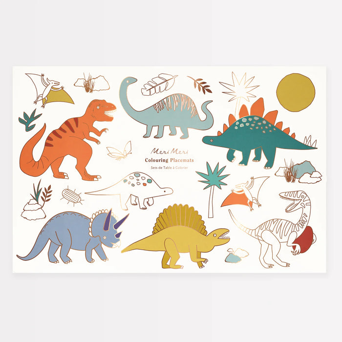 Dinosaur Coloring Placemats by Meri Meri